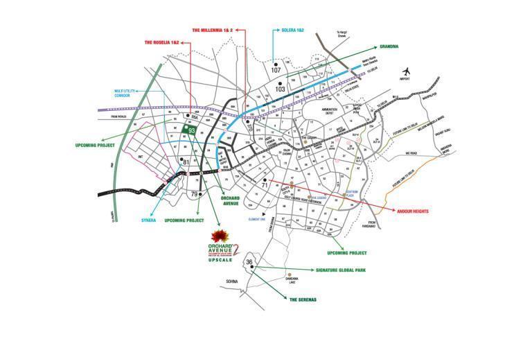 Signature-Global-Orchard-Avenue-2-Location-Map