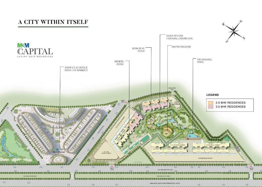 m3m-capital-sector-113-master-plan