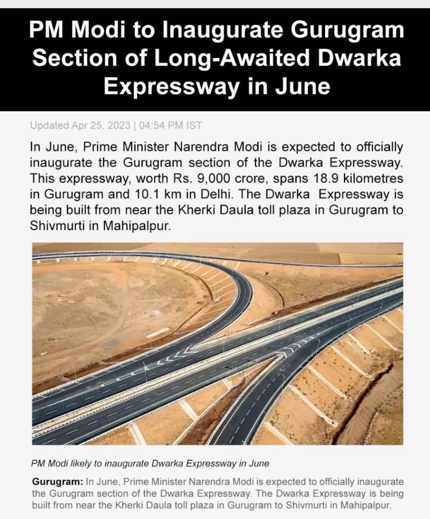 PM-Modi- To-Inaugurate-Long-Awaited-Dwarka-Expressway-In- June