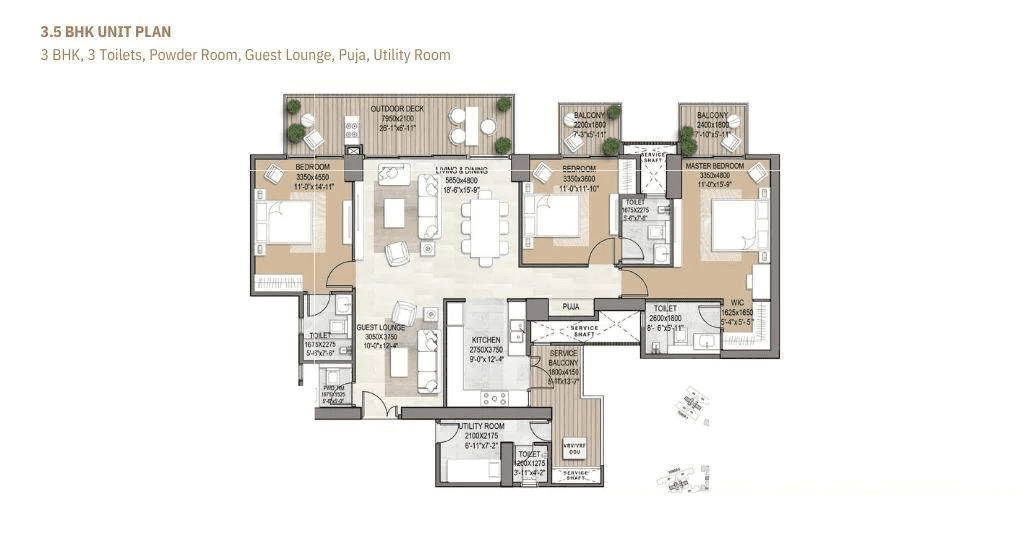 Floor-Plan-Signature-Global-Deluxe-DXP-Sector-37d